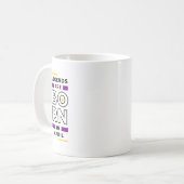 伝説生まれは4月 コーヒーマグカップ (正面左)