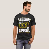 伝説生まれは4月 Tシャツ (正面フル)
