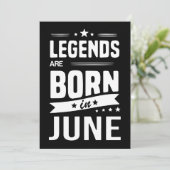 伝説生まれは6月の誕生日tシャツで カード (スタンド正面)