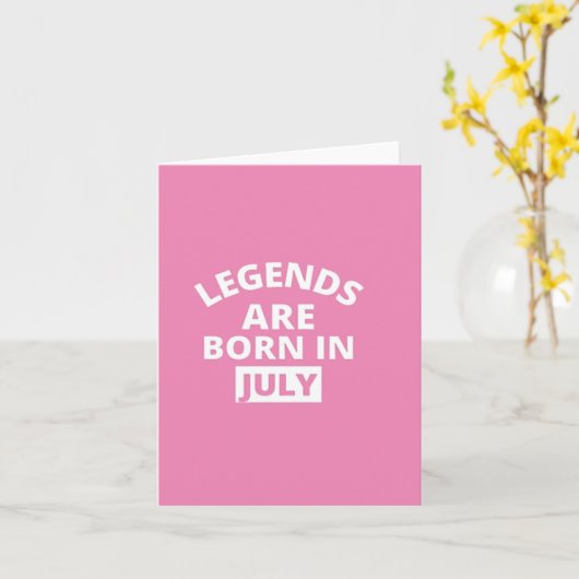 伝説生まれは7月 カード (黄色い花)