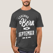 伝説生まれは9月 Tシャツ (正面)