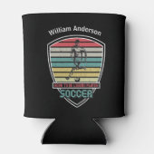 伝説生まれ選手のサッカー 缶クーラー (裏面)