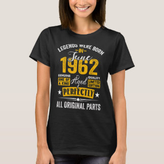 伝説生まれ1962年6月60誕生日60歳 Tシャツ