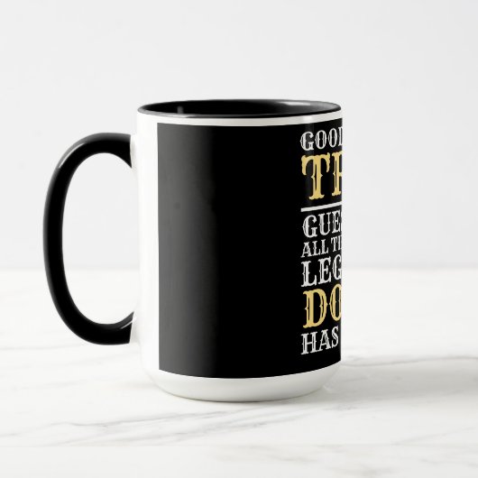 伝説的おもしろいな医師の引退 マグカップ (左)