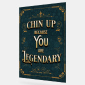 伝説的だから身を屈める アクリルサイン (傾斜)