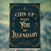 伝説的だから身を屈める アクリルサイン (ニュートラル)