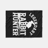 伝説的なウサギ狩り フリースブランケット (正面(横))