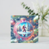 伝説的なクリスマスのビッグフットをお祈り シーズンカード (スタンド正面)