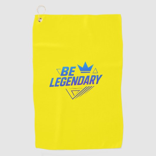 伝説的なゴルフタオルプレミアムスポやる気を起こさせるート ゴルフタオル (正面)