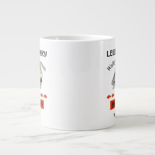 伝説的なスケトウダラ生まれイ漁民が6月 ジャンボコーヒーマグカップ (正面)