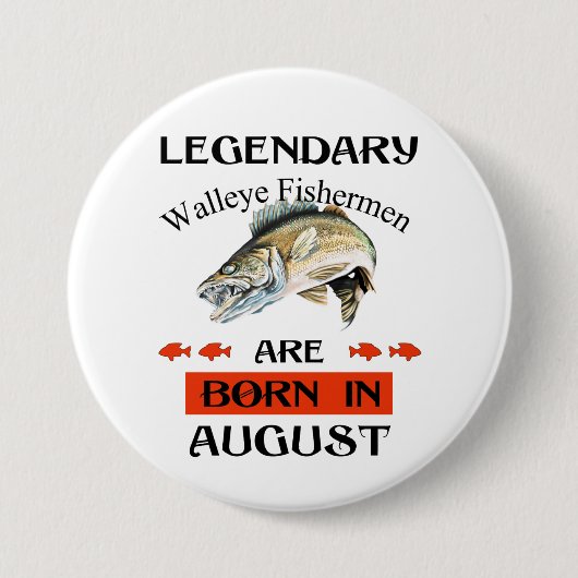 伝説的なスケベ生まれル漁師が威厳がある 缶バッジ (正面)