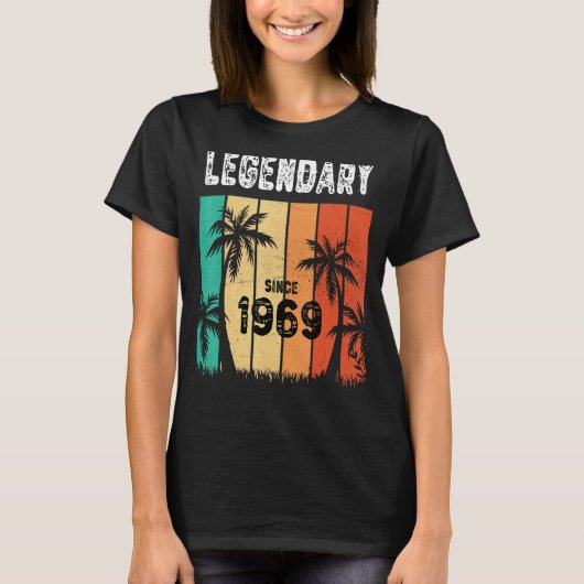 伝説的なハワイ1969 53夏の誕生日53アイ Tシャツ (正面)