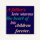 「伝説的なパパ – プレミアムノートブック」 ノートブック (正面)