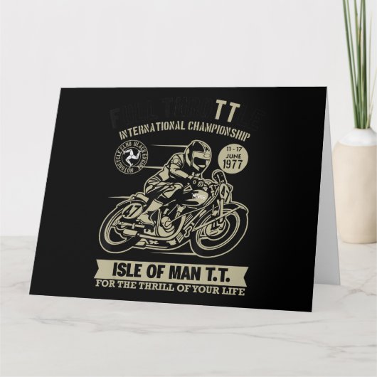 伝説的なモーターサイクルアートギフト付き カード (正面)