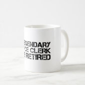 伝説的な事務員はレティレム退職したを持おもしろいつ コーヒーマグカップ (正面右)