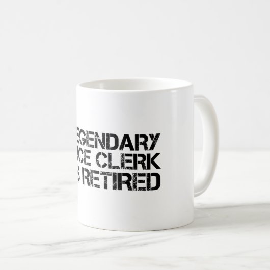 伝説的な事務員はレティレム退職したを持おもしろいつ コーヒーマグカップ (正面右)