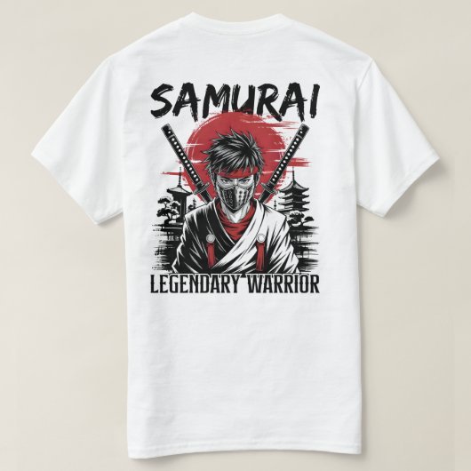 伝説的な侍 Tシャツ (デザイン裏面)