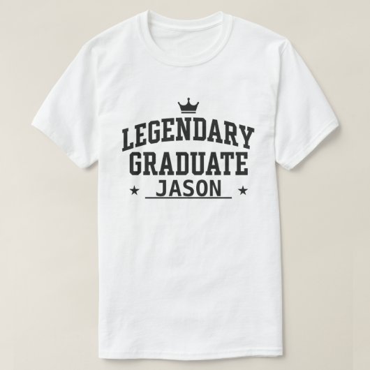 伝説的な卒業生で名前を付けて Tシャツ (デザイン正面)