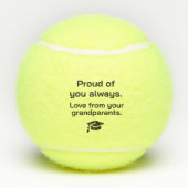 伝説的な卒業 – 孫カスタムへの贈り物 テニスボール (裏面)