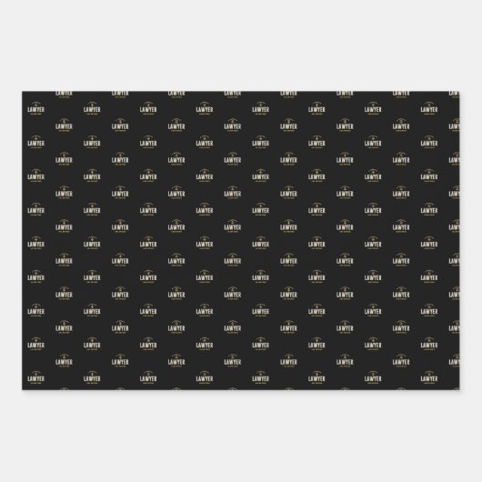 伝説的な弁護士が持ってい退職したる ラッピングペーパーシート (正面3)