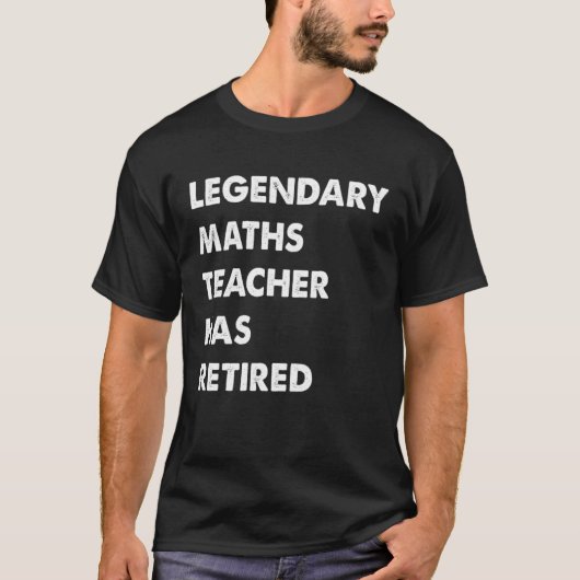 伝説的な数学先生退職した Tシャツ (正面)