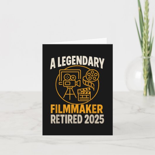 伝説的な映画退職した制作者2025おもしろい映画監督 カード (正面)