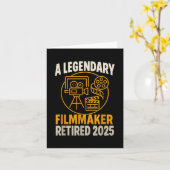 伝説的な映画退職した制作者2025おもしろい映画監督 カード (黄色い花)