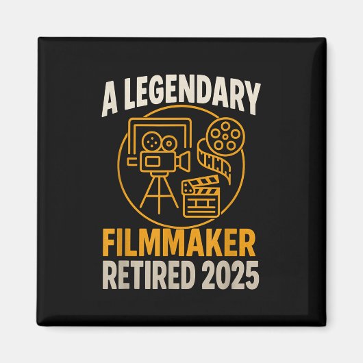 伝説的な映画退職した制作者2025おもしろい映画監督 マグネット (正面)