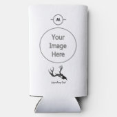 伝説的な最高のパパバイパーブラックバックスカル スリム缶クーラー (裏面)