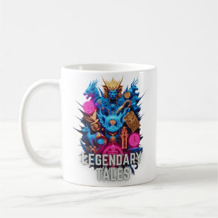 伝説的な物語 – ネオンミトス コーヒーマグカップ