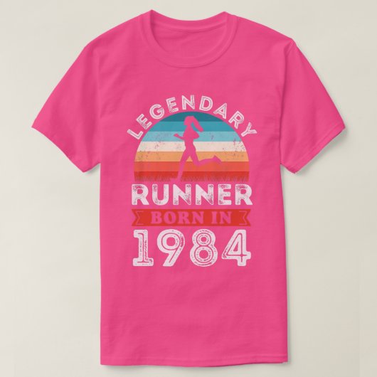 伝説的な生まれ1984年40回目の誕生日ギフト走 Tシャツ (デザイン正面)