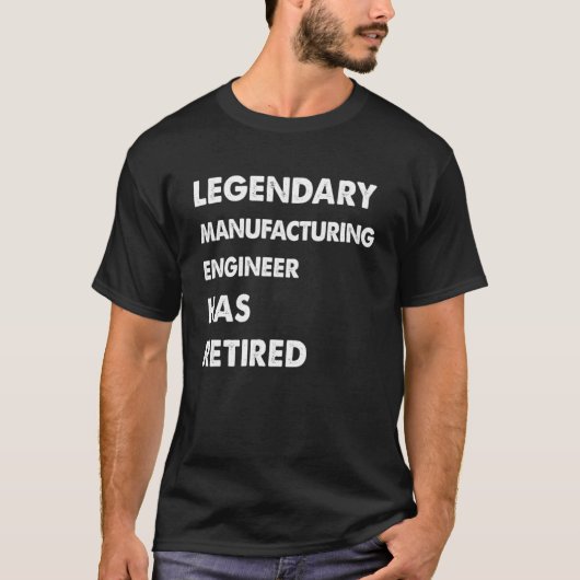 伝説的な製造エンジニア退職したが Tシャツ (正面)