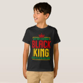 伝説的な黒王アフリカ系アメリカ人ホイスト Tシャツ (正面フル)