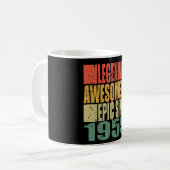 伝説的な1955年以来のことわざ誕生日 コーヒーマグカップ (正面左)