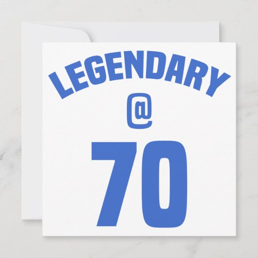 伝説的な70番目の誕生日 カード (正面)