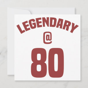 伝説的な80番目の誕生日 カード