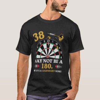 伝説的スコアおもしろい38歳の誕生日ダーツ Tシャツ