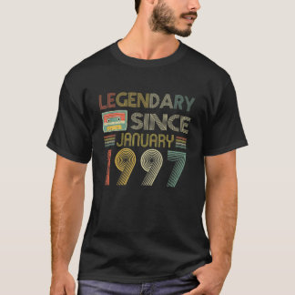 伝説的テープ以来1997年1月25日誕生日 Tシャツ