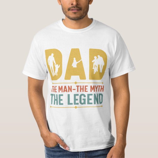 伝説的パパ Tシャツ (正面)