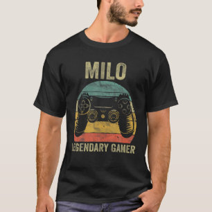 伝説的パーソナライズされたゲーマーミロ名ビデオゲーマー Tシャツ