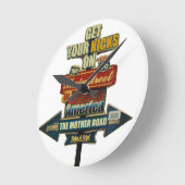 ***伝説的ルート66***壁時計 ラウンド壁時計 (傾斜)