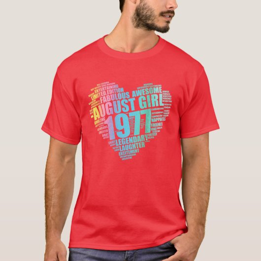 伝説的威厳がある少女1977 素晴らし年 Tシャツ (正面)