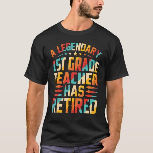 伝説的退職した第1級先生レティレム Tシャツ (正面)