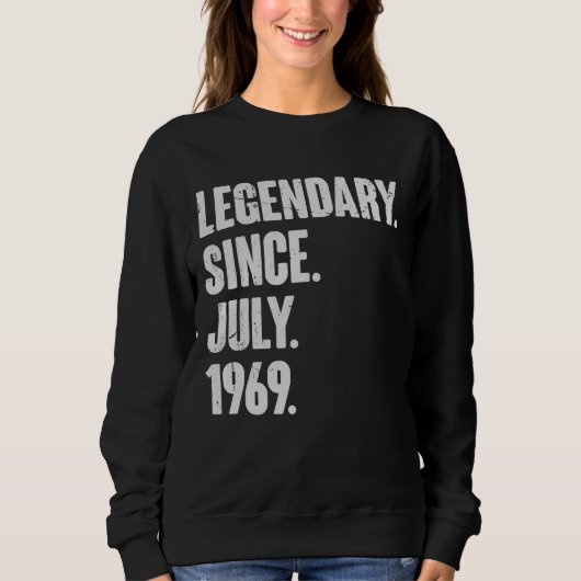 伝説的1969年7月以来53歳53誕生 スウェットシャツ (正面)