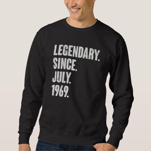 伝説的1969年7月以来53歳53誕生 スウェットシャツ (正面)