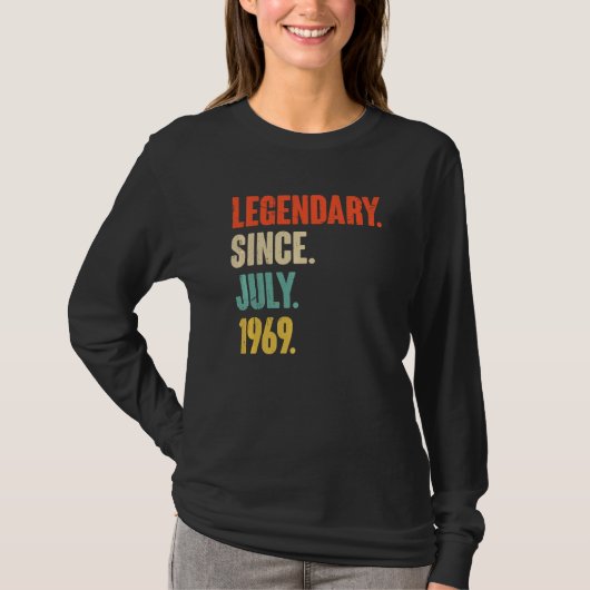 伝説的1969年7月以来53歳53誕生 Tシャツ (正面)