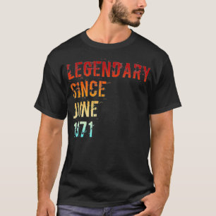 伝説的1971年6月50誕生日 Tシャツ