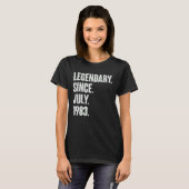 伝説的1983年7月以来39歳39誕生 Tシャツ (正面フル)