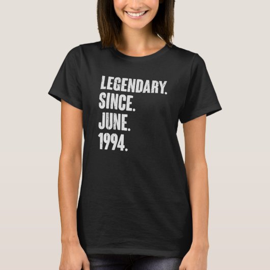 伝説的1994年6月28歳28誕生 Tシャツ (正面)