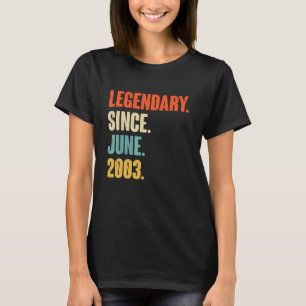 伝説的2003年6月19歳19誕生 Tシャツ